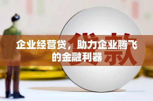 民和企业经营贷，助力企业腾飞的金融利器