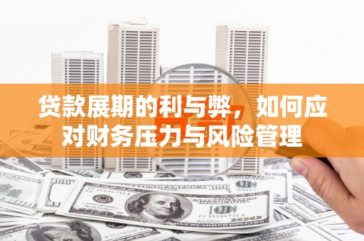 民和贷款展期的利与弊，如何应对财务压力与风险管理