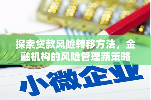 民和探索贷款风险转移方法，金融机构的风险管理新策略