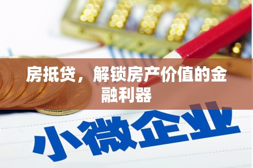 民和房抵贷，解锁房产价值的金融利器