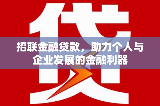 民和招联金融贷款，助力个人与企业发展的金融利器