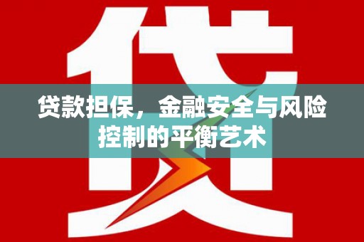 民和贷款担保，金融安全与风险控制的平衡艺术