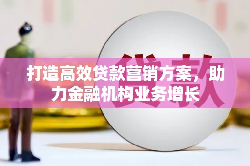 民和打造高效贷款营销方案，助力金融机构业务增长