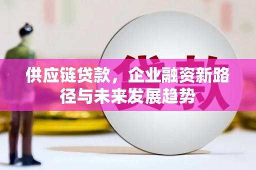 民和供应链贷款，企业融资新路径与未来发展趋势