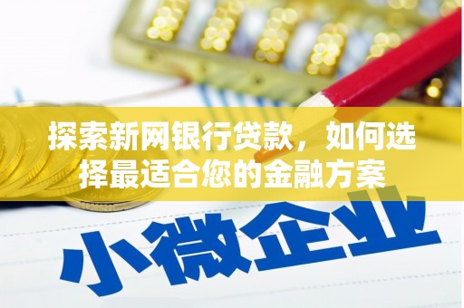 民和探索新网银行贷款，如何选择最适合您的金融方案