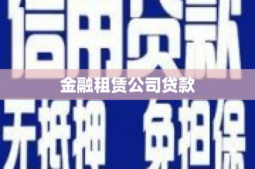 民和金融租赁公司贷款