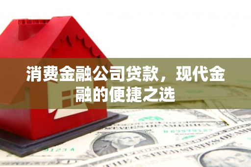民和消费金融公司贷款，现代金融的便捷之选