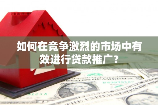 民和如何在竞争激烈的市场中有效进行贷款推广？