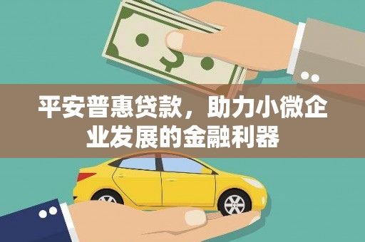 民和平安普惠贷款，助力小微企业发展的金融利器
