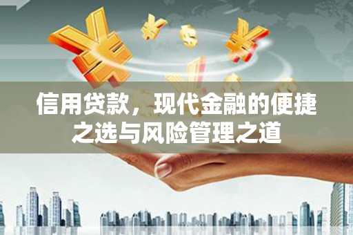 民和信用贷款，现代金融的便捷之选与风险管理之道