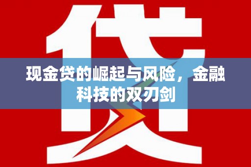 民和现金贷的崛起与风险，金融科技的双刃剑