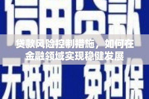 民和贷款风险控制措施，如何在金融领域实现稳健发展