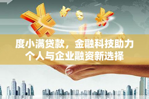 民和度小满贷款，金融科技助力个人与企业融资新选择