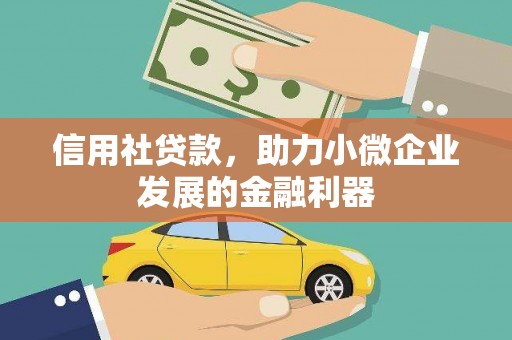 民和信用社贷款，助力小微企业发展的金融利器