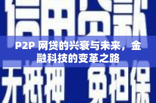 民和P2P 网贷的兴衰与未来，金融科技的变革之路