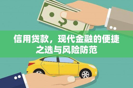 民和信用贷款，现代金融的便捷之选与风险防范