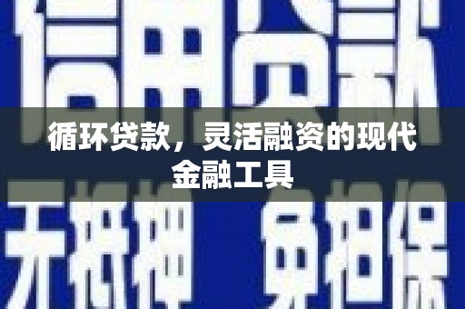 民和循环贷款，灵活融资的现代金融工具