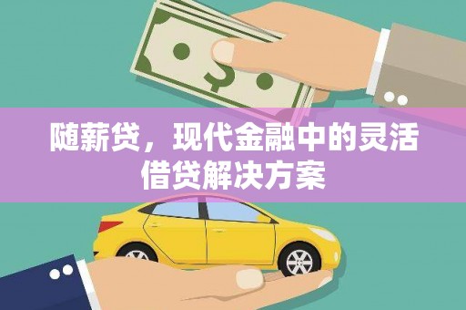 民和随薪贷，现代金融中的灵活借贷解决方案