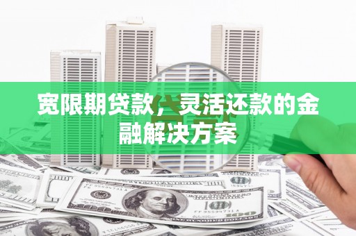 民和宽限期贷款，灵活还款的金融解决方案