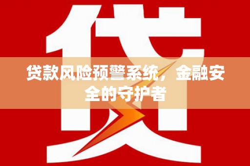 民和贷款风险预警系统，金融安全的守护者