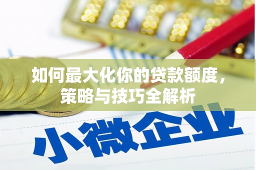 民和如何最大化你的贷款额度，策略与技巧全解析