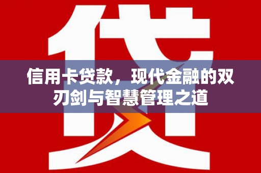 民和信用卡贷款，现代金融的双刃剑与智慧管理之道
