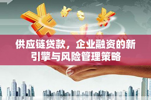 民和供应链贷款，企业融资的新引擎与风险管理策略