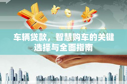 民和车辆贷款，智慧购车的关键选择与全面指南