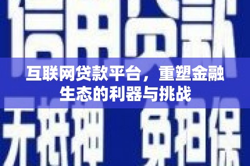 民和互联网贷款平台，重塑金融生态的利器与挑战
