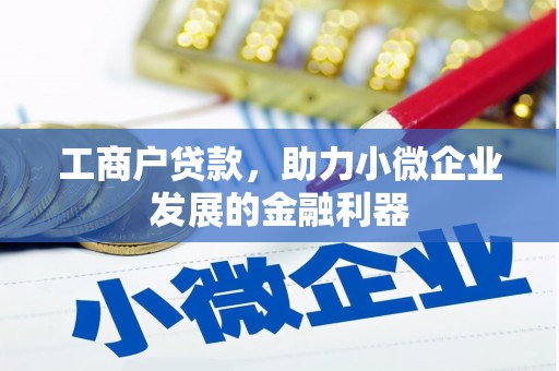 民和工商户贷款，助力小微企业发展的金融利器