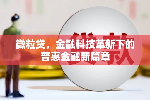 民和微粒贷，金融科技革新下的普惠金融新篇章