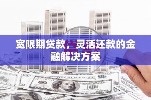 民和宽限期贷款，灵活还款的金融解决方案