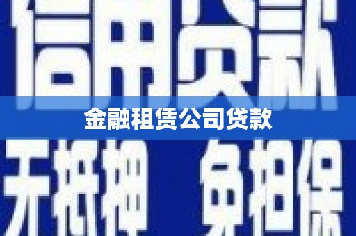 民和金融租赁公司贷款