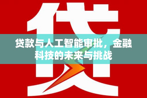 民和贷款与人工智能审批，金融科技的未来与挑战