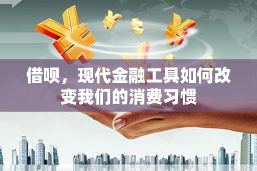 民和借呗，现代金融工具如何改变我们的消费习惯
