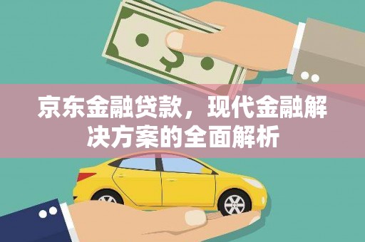 民和京东金融贷款，现代金融解决方案的全面解析