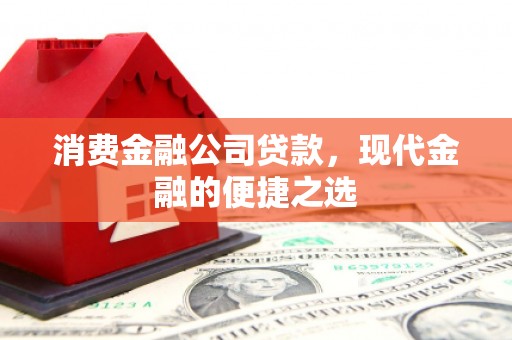 民和消费金融公司贷款，现代金融的便捷之选