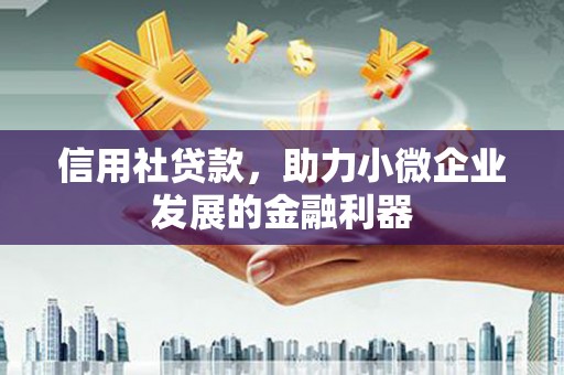 民和信用社贷款，助力小微企业发展的金融利器