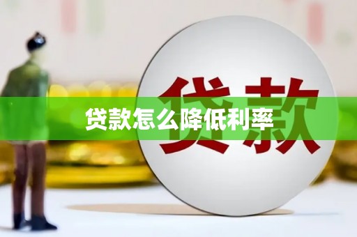 民和贷款怎么降低利率