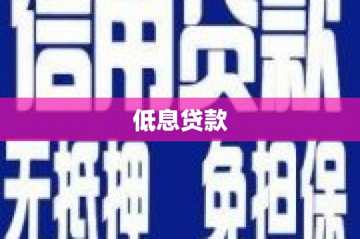 民和低息贷款
