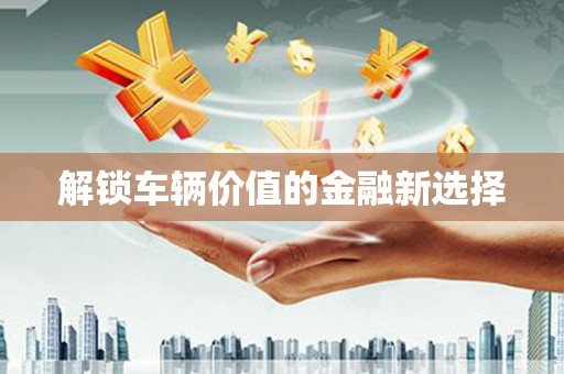 民和解锁车辆价值的金融新选择