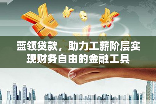 民和蓝领贷款，助力工薪阶层实现财务自由的金融工具