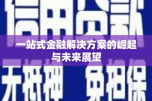 民和一站式金融解决方案的崛起与未来展望