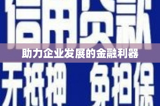 民和助力企业发展的金融利器