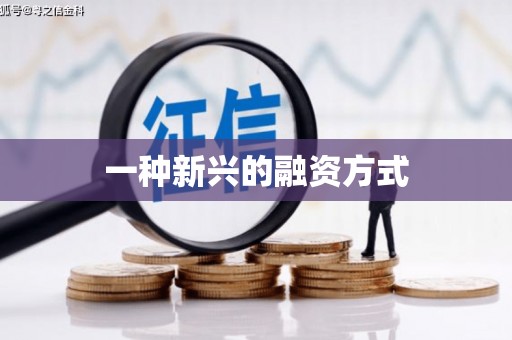 民和一种新兴的融资方式
