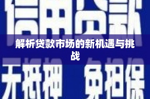 民和解析贷款市场的新机遇与挑战